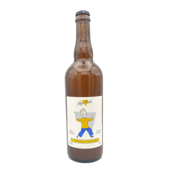 La bière blanche à la bergamote et au gingembre en bouteille de 75cl